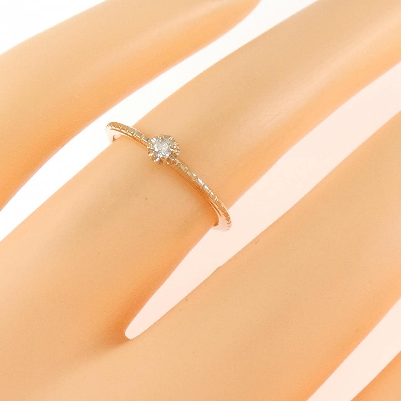 アガット ダイヤモンド リング 0.03CT