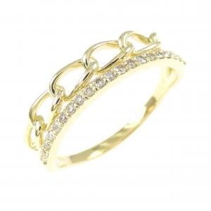 K18YG ダイヤモンド リング 0.13CT