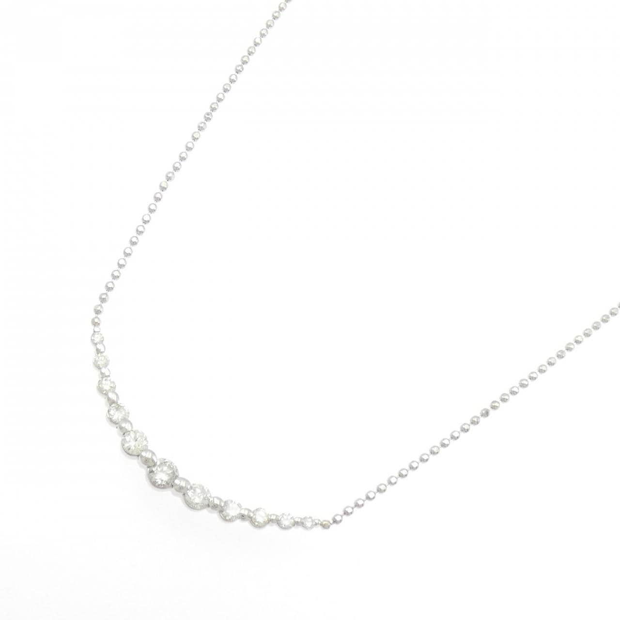 PT900/PT850 ダイヤモンド ネックレス 1.00CT
