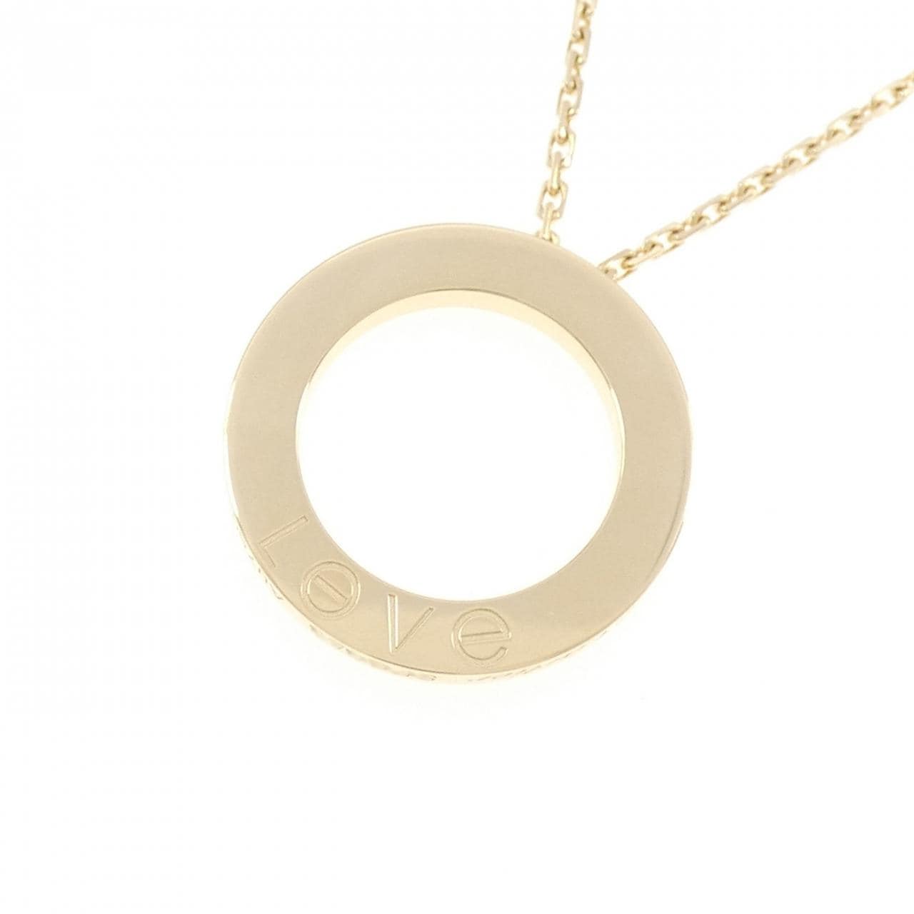 カルティエ ラブネックレス ハーフダイヤ