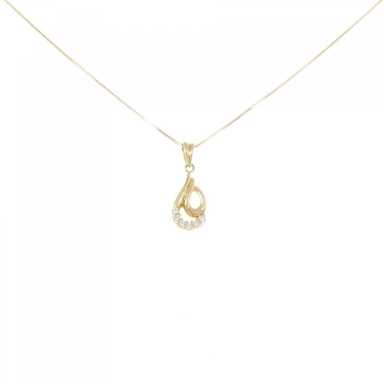 K18YG ダイヤモンド ネックレス 0.09CT