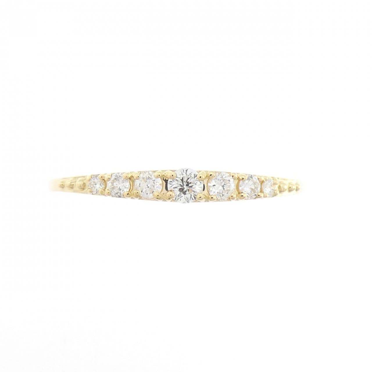 【リメイク】K18YG ダイヤモンド リング 0.15CT