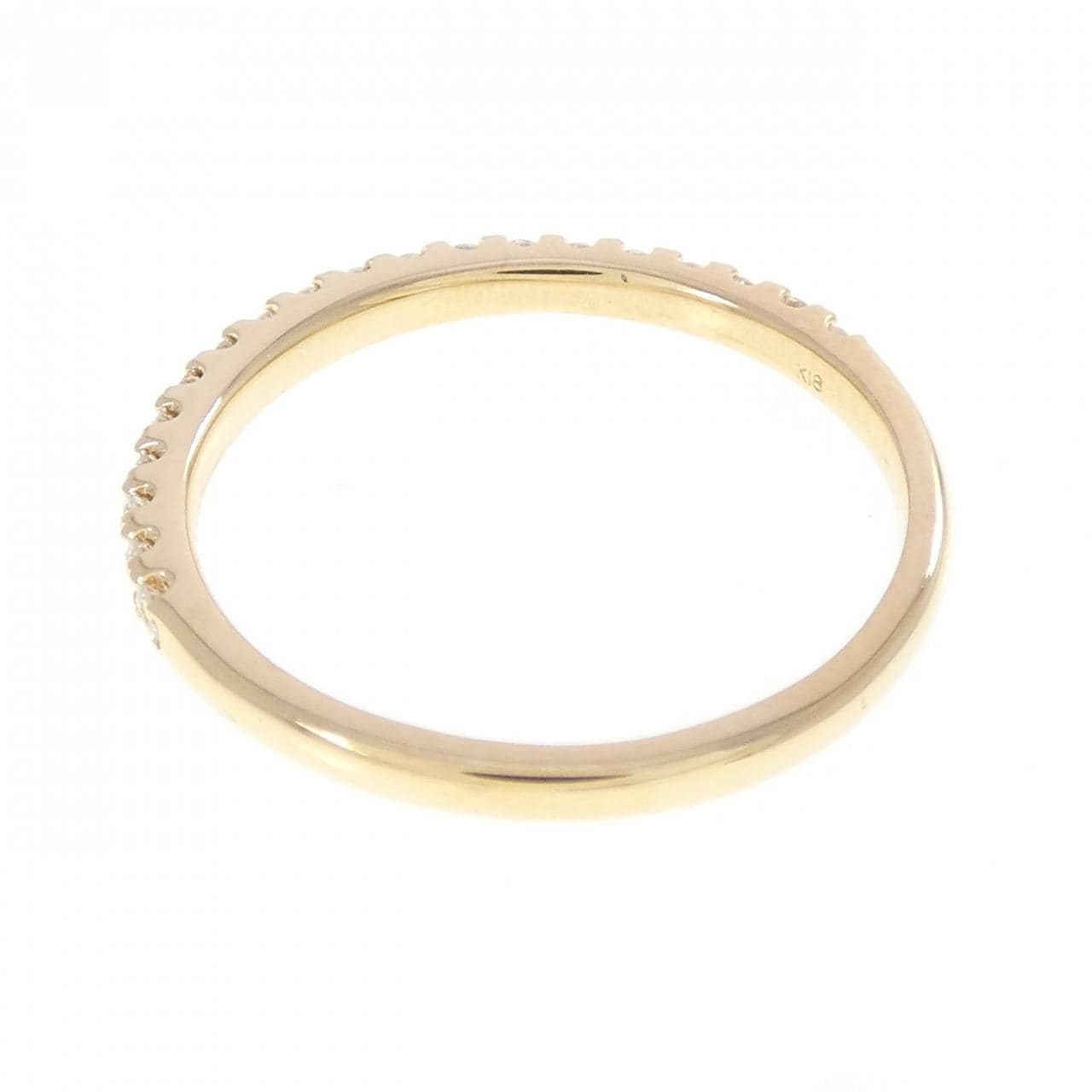 【リメイク】K18YG ハーフエタニティ ダイヤモンド リング 0.20CT