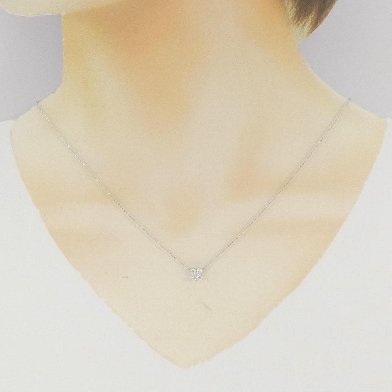 ポンテヴェキオ フラワー ダイヤモンド ネックレス 0.30CT