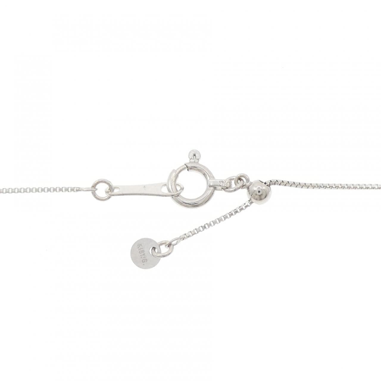 K18WG ダイヤモンド ネックレス 0.50CT