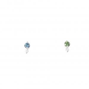 K18WG ダイヤモンド ピアス 0.08CT