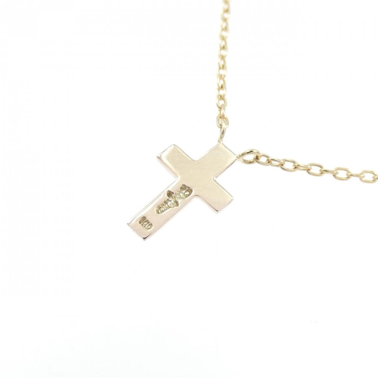 K10YG クロス ネックレス