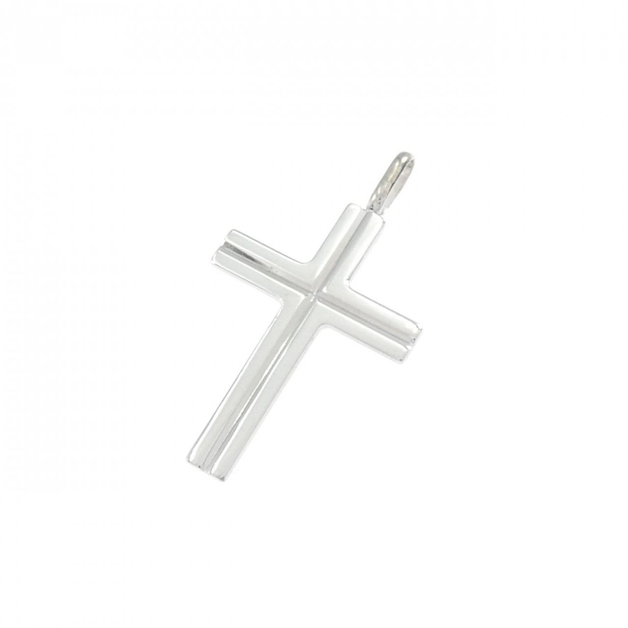 K18WG クロス ペンダント