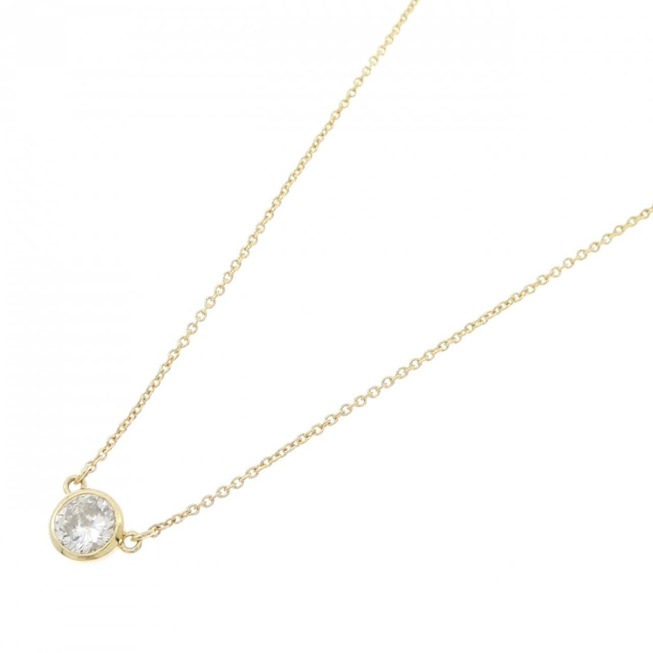 K18YG ソリティア ダイヤモンド ネックレス 0.380CT