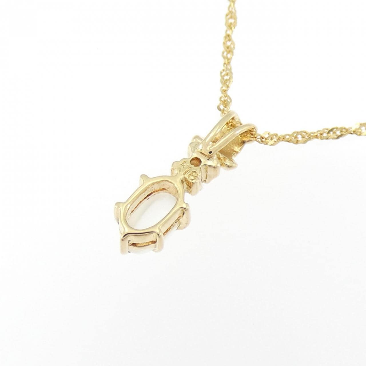 K18YG ムーンストーン ネックレス