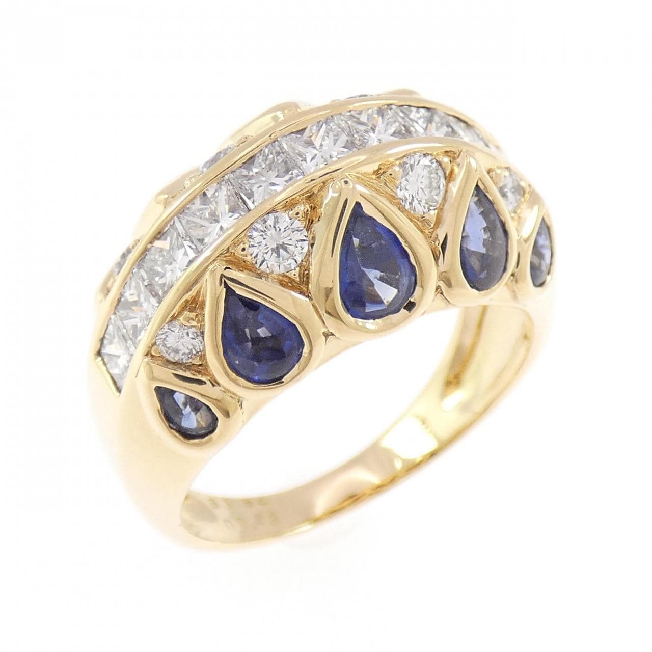 K18YG サファイヤ リング 1.84CT