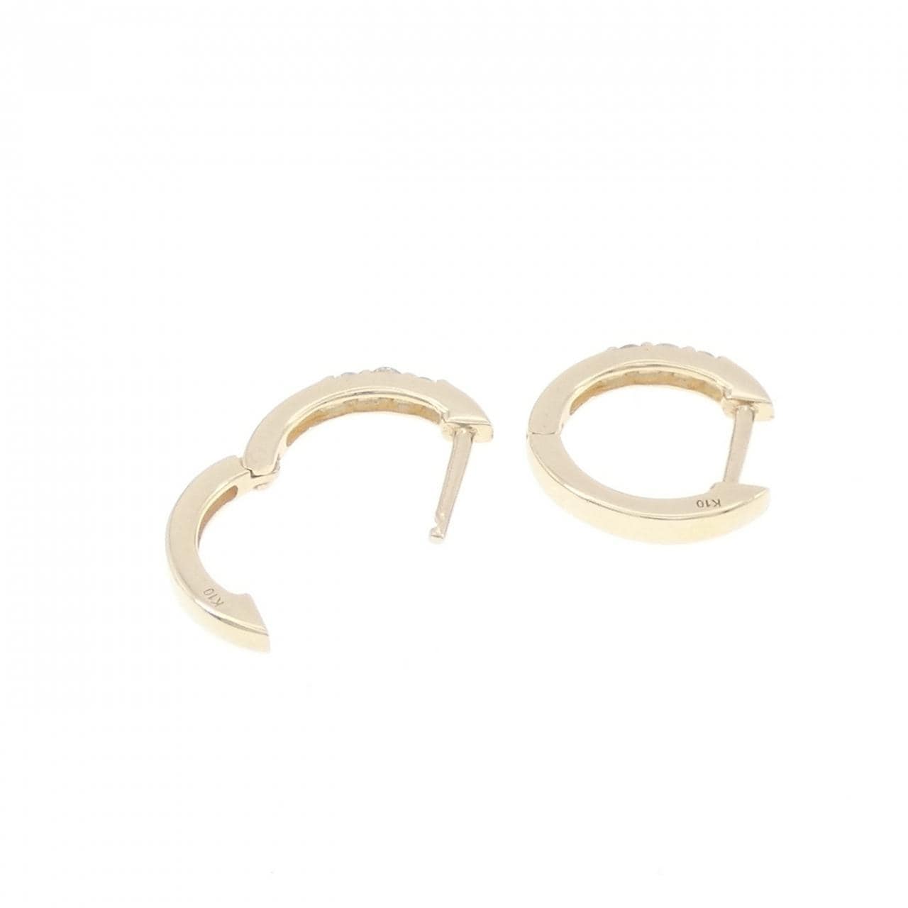 K10YG ダイヤモンド ピアス 0.10CT