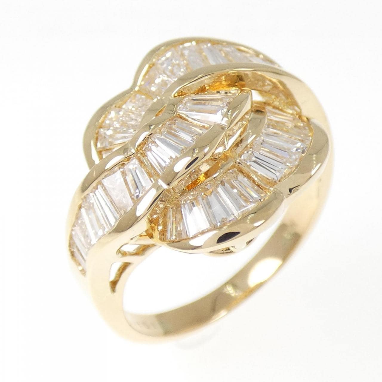 K18YG ダイヤモンド リング 1.61CT