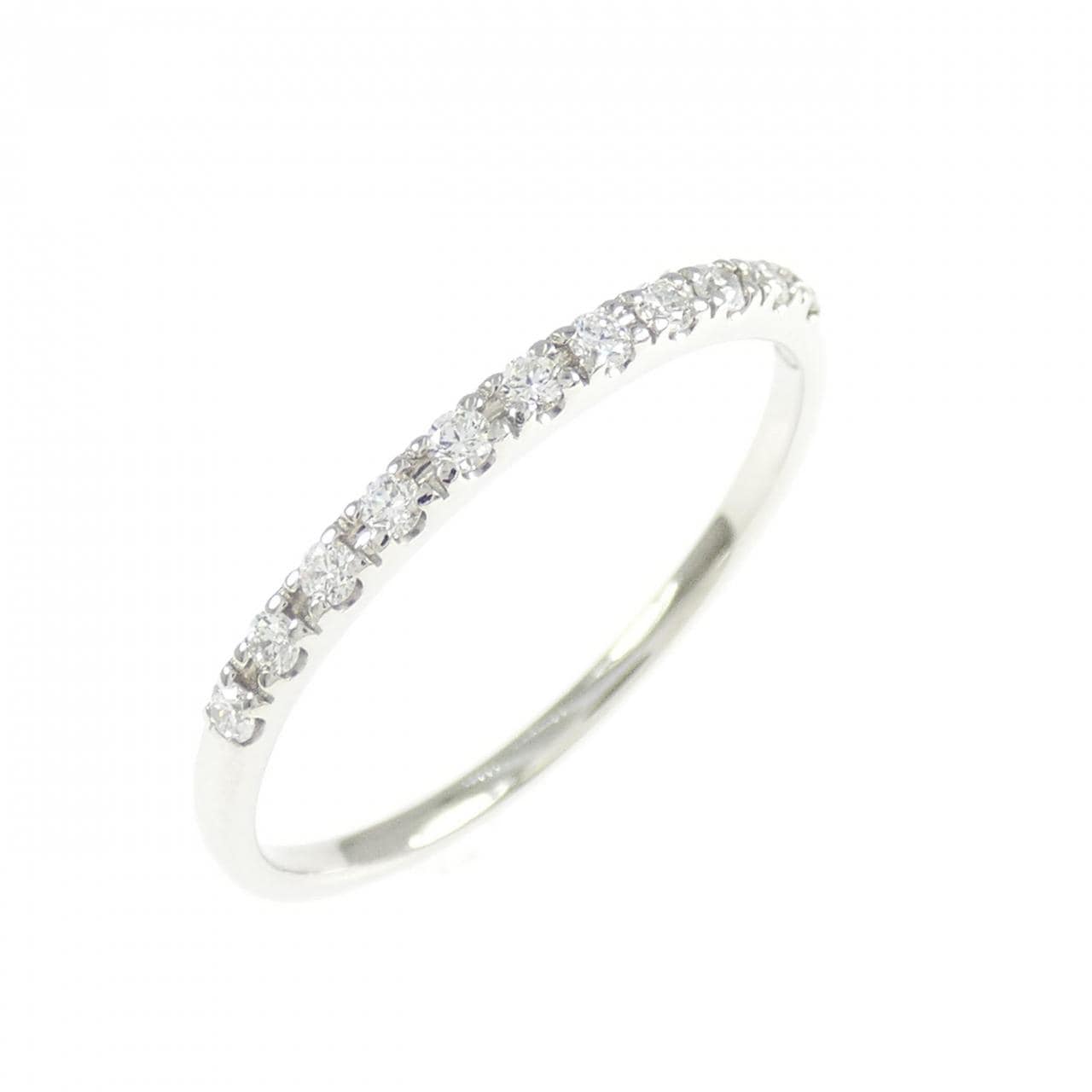 PT950 ハーフエタニティ ダイヤモンド リング 0.11CT