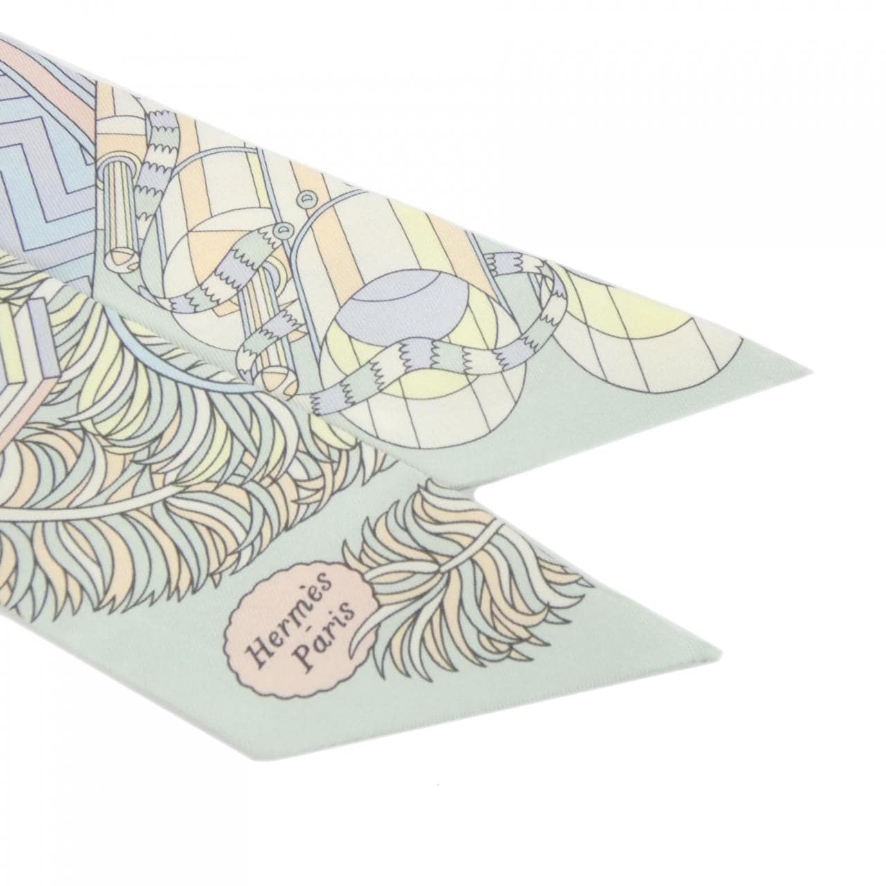 エルメス DE L'OMBRELLE AUX DUELS ツイリー 063464S スカーフ