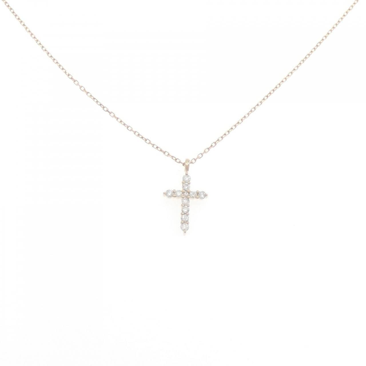 4゜C cross Diamond necklace