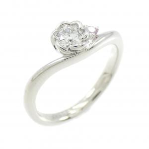 PT フラワー ダイヤモンド リング 0.188CT