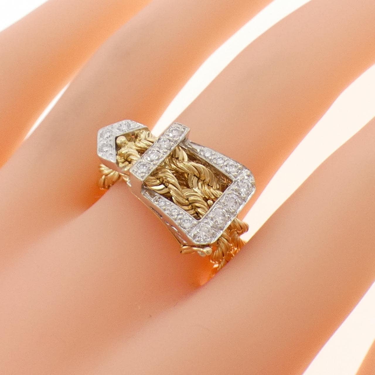 14KYG/14KWG钻石戒指