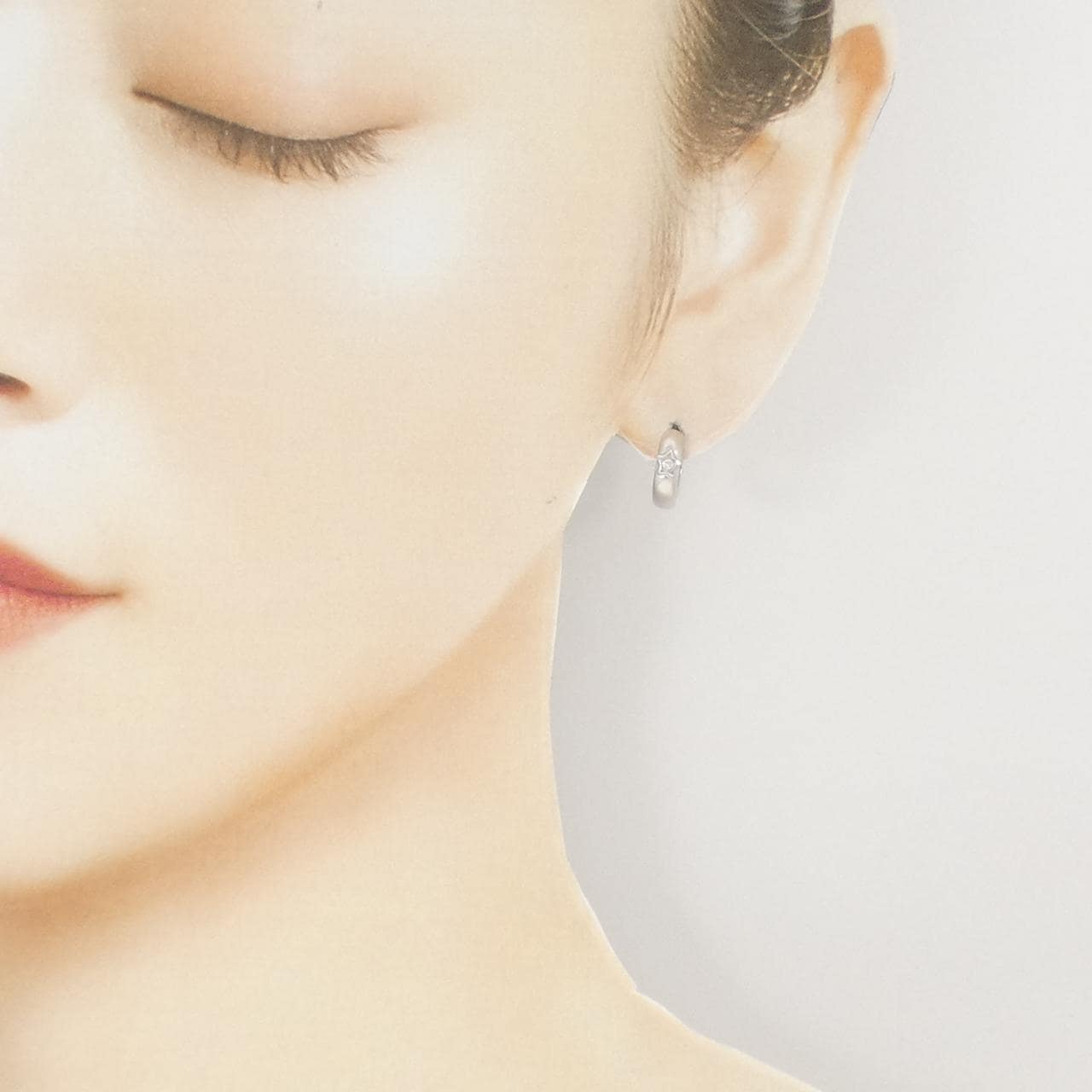 ポンテヴェキオ ダイヤモンド ピアス 0.03CT 片耳