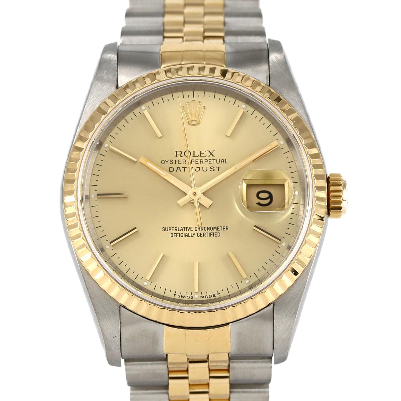 ROLEX Datejust 16233 SSxYG自動上弦X 編號