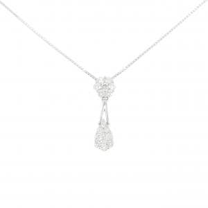 K18WG ダイヤモンド ネックレス 0.50CT
