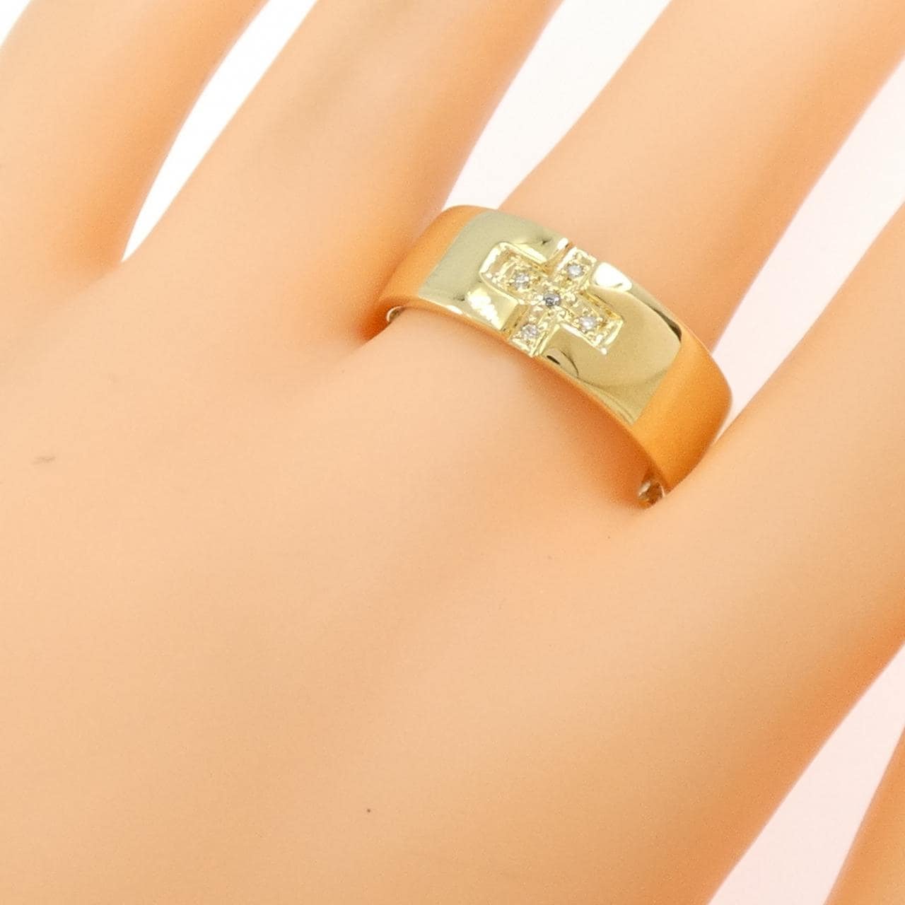 【新品】K18YG ダイヤモンド リング 0.03CT