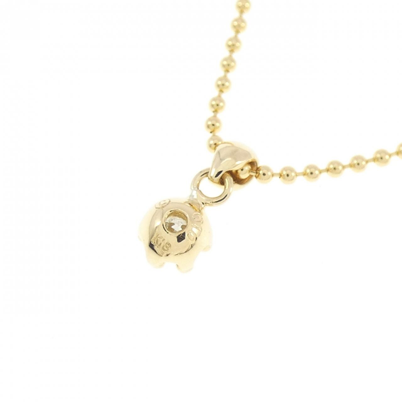 K18YG ダイヤモンド ネックレス 0.10CT