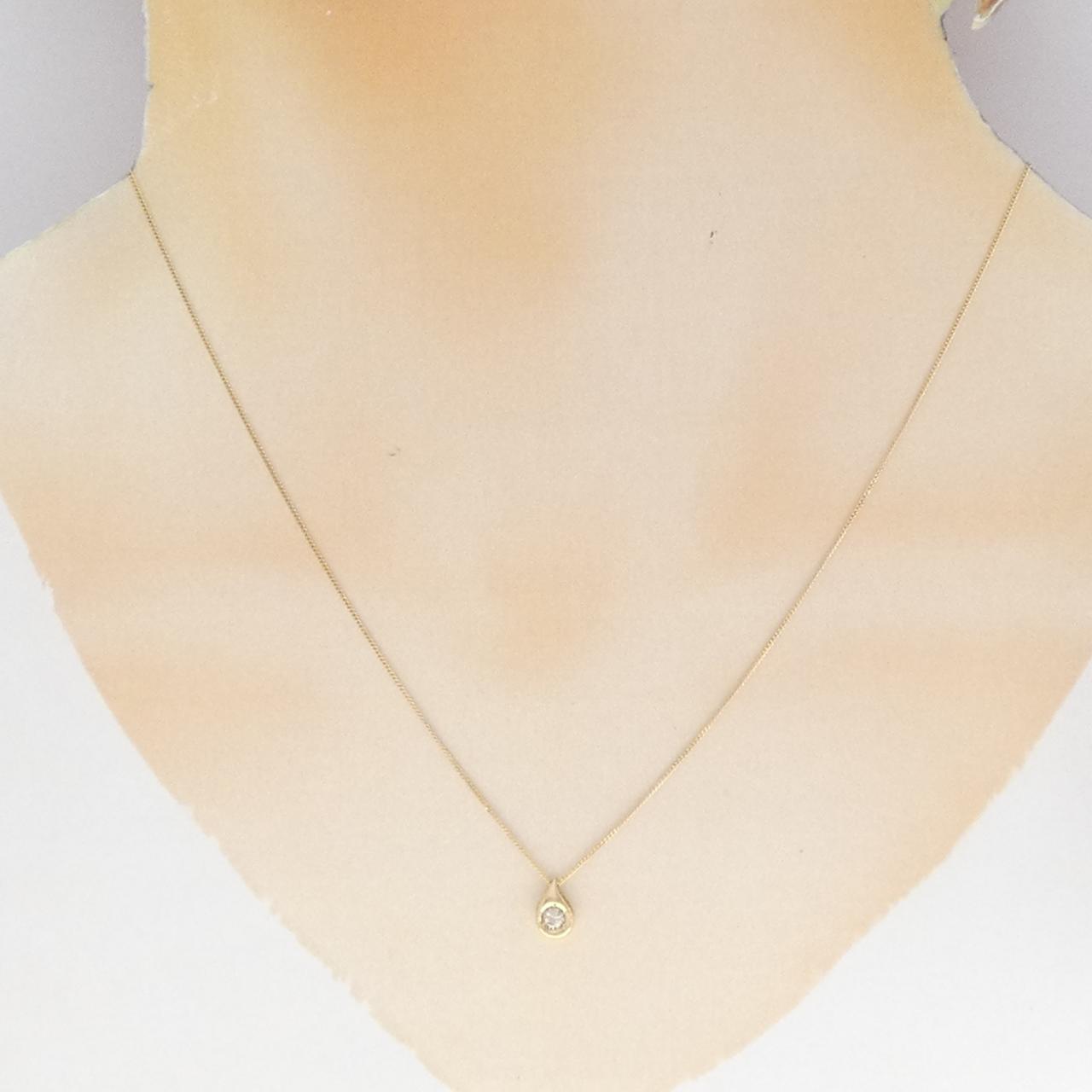 K18YG ダイヤモンド ネックレス 0.10CT