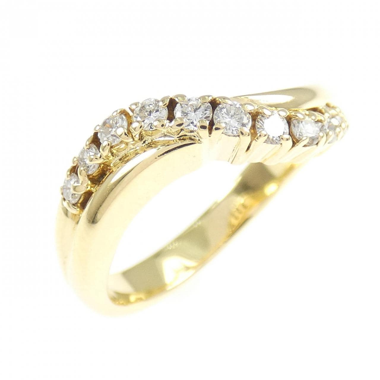 K18YG ダイヤモンド リング 0.24CT