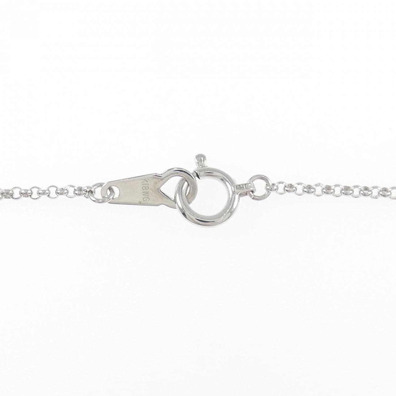 K18WG ダイヤモンド ネックレス 0.656CT