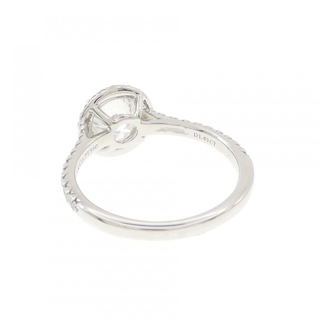 ティファニー ソレスト ラウンド リング 1.43CT G IF 3EXT