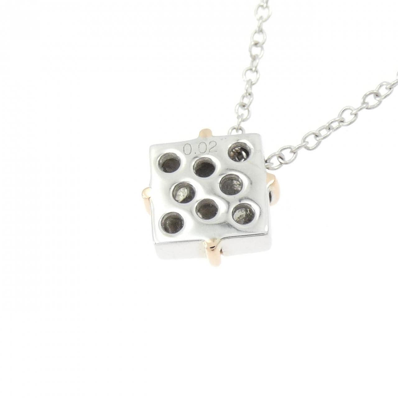 K18WG/K18PG ダイヤモンド ネックレス 0.02CT