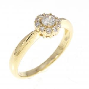 K18YG ダイヤモンド リング 0.23CT