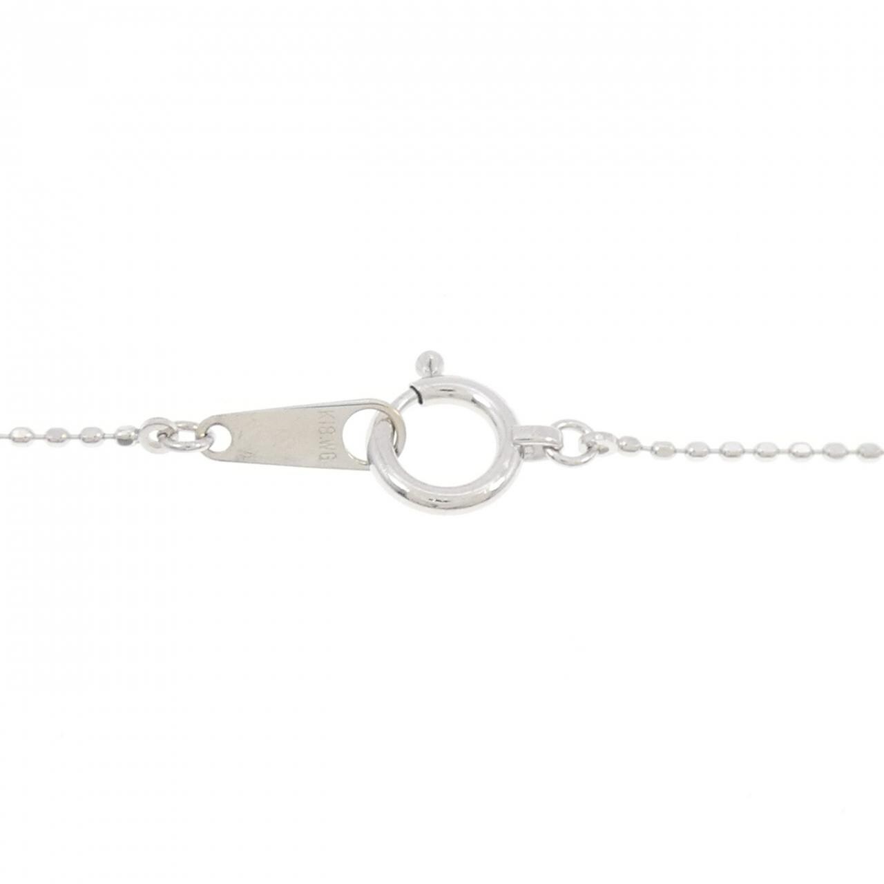 K18WG ダイヤモンド ネックレス 0.23CT