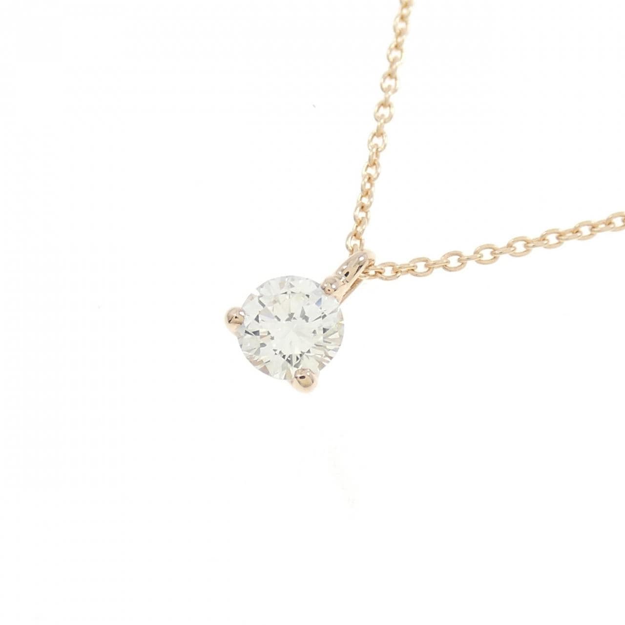 [Remake] K18PG Diamond Necklace 0.308CT G SI1 VG