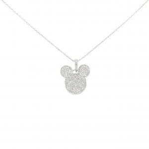 K18WG/750WG ダイヤモンド ネックレス 0.30CT
