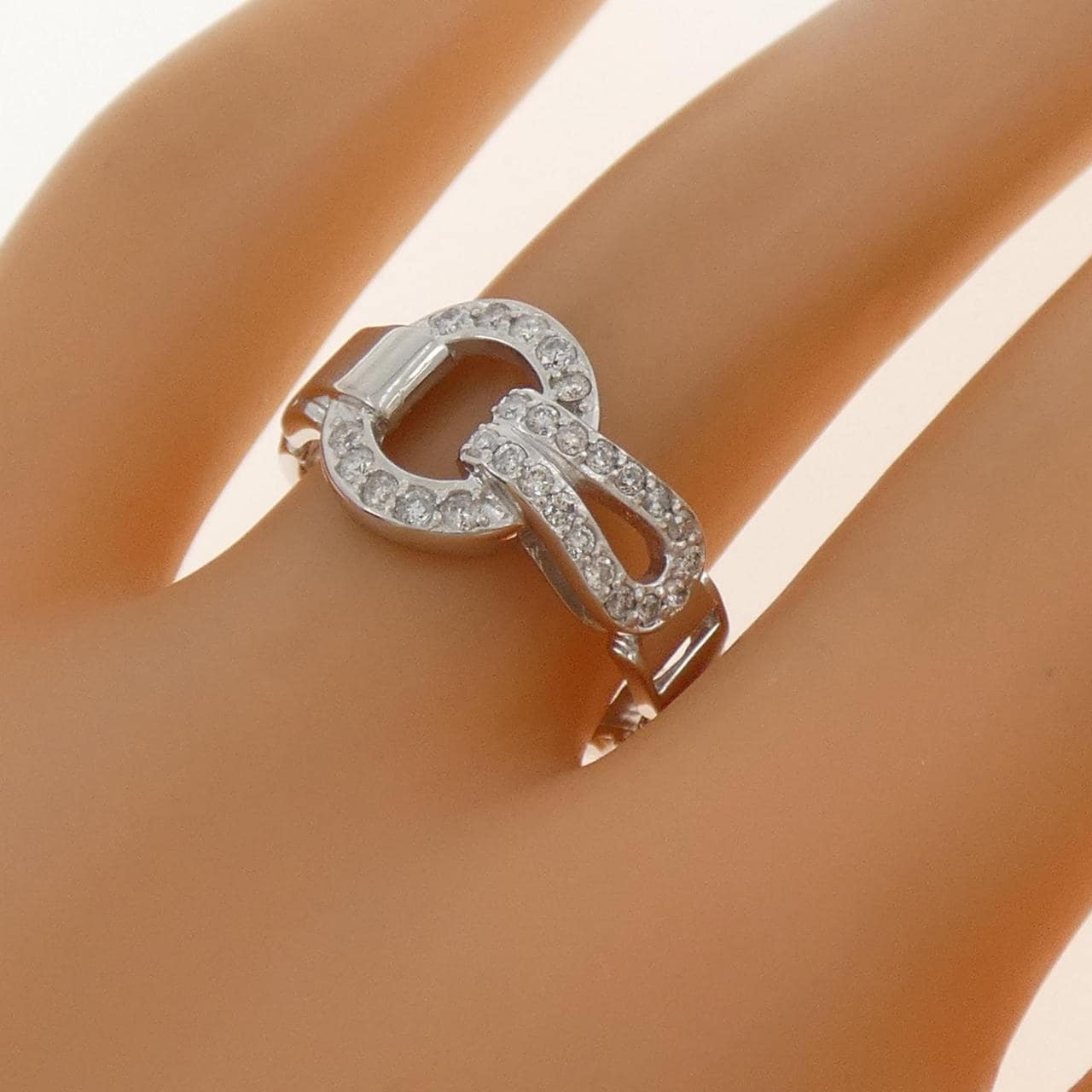 K18WG ダイヤモンド リング 0.25CT