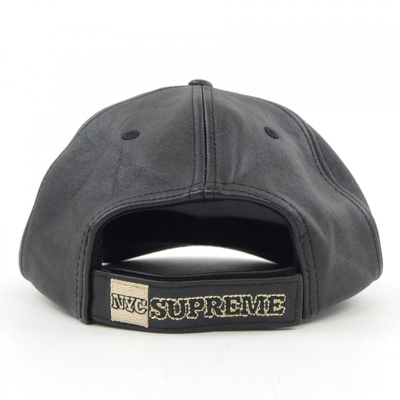 シュプリーム SUPREME New York Leather 6-Panel キャップ