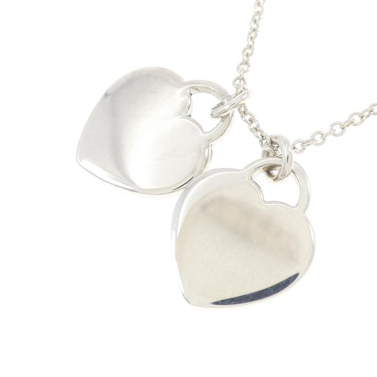 ティファニー リターントゥティファニー ミニ ダブル ハートタグ ネックレス