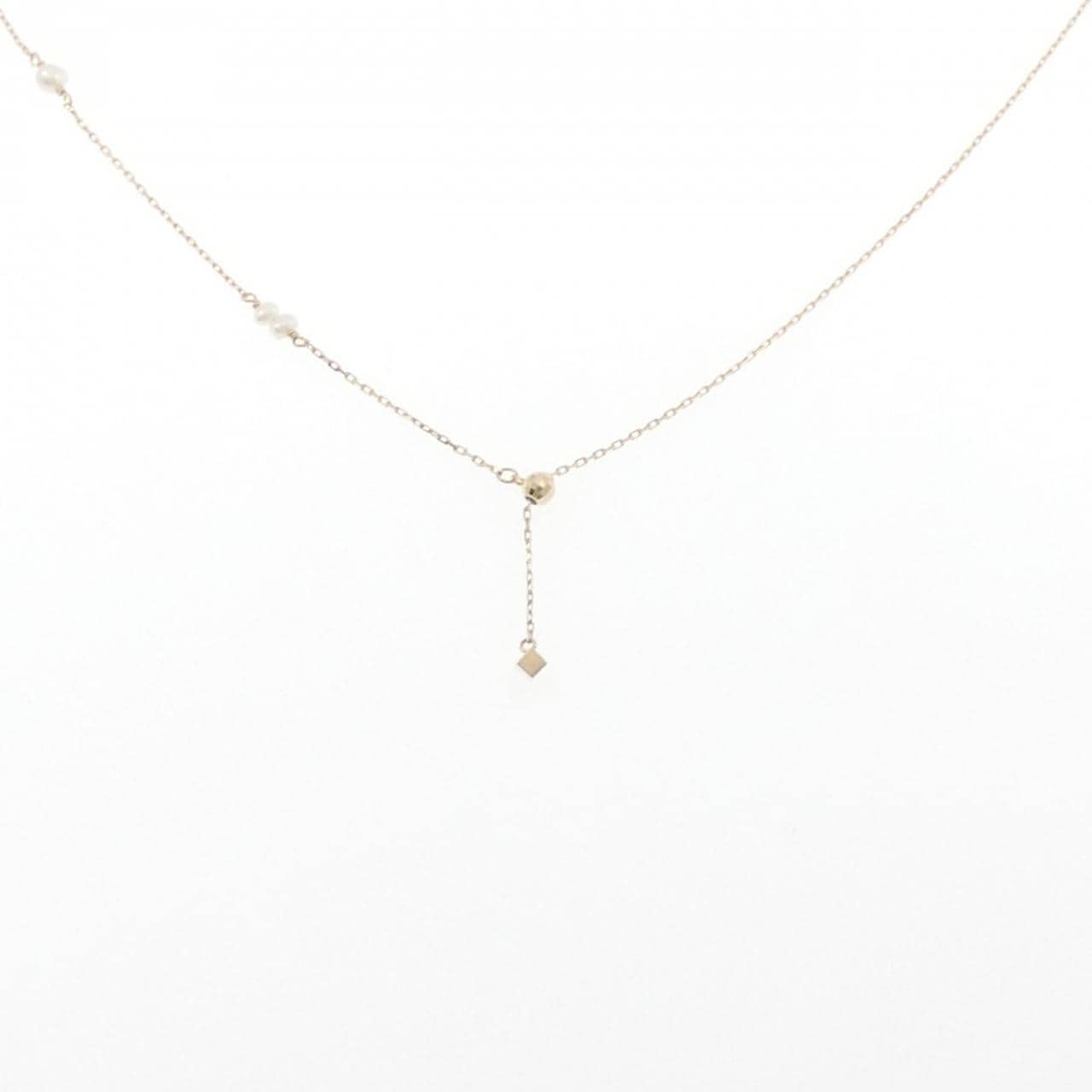 アガット 淡水パール ネックレス