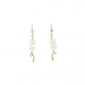 K18YG キャット マザーオブパール ピアス