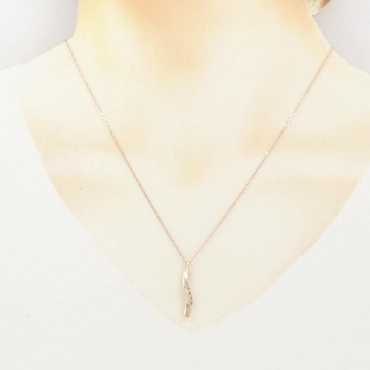 K10PG ダイヤモンド ネックレス 0.05CT