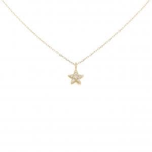 K18YG スター ダイヤモンド ネックレス 0.03CT