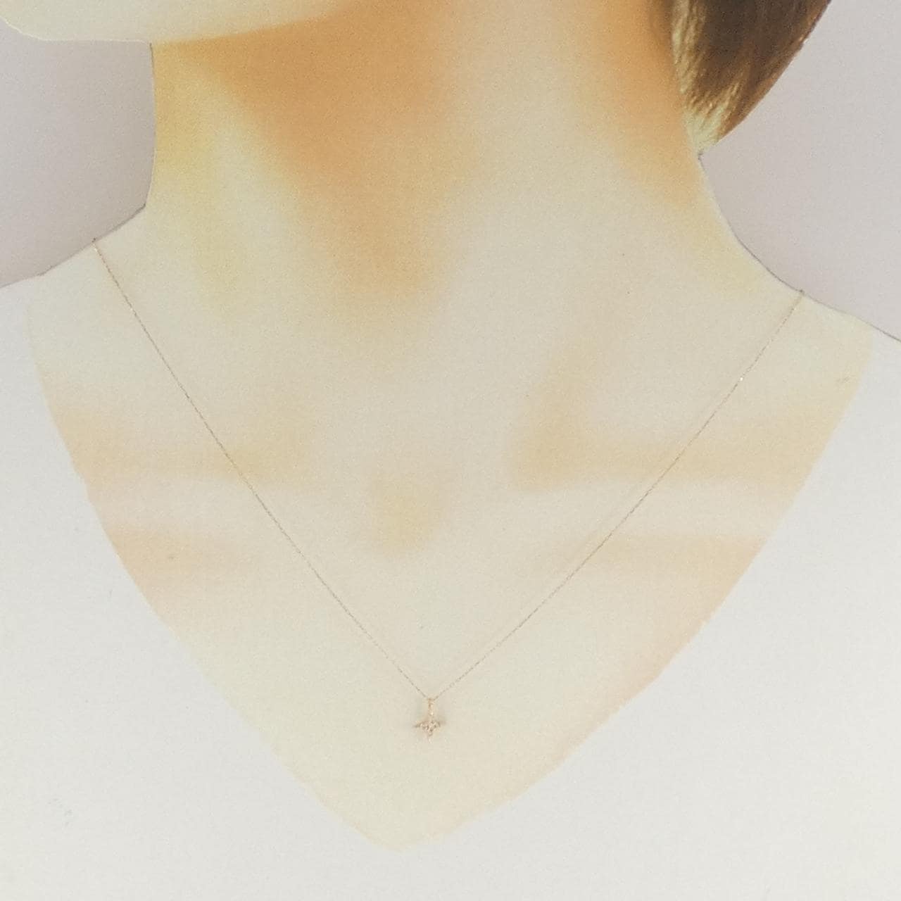 K10PG ダイヤモンド ネックレス 0.04CT