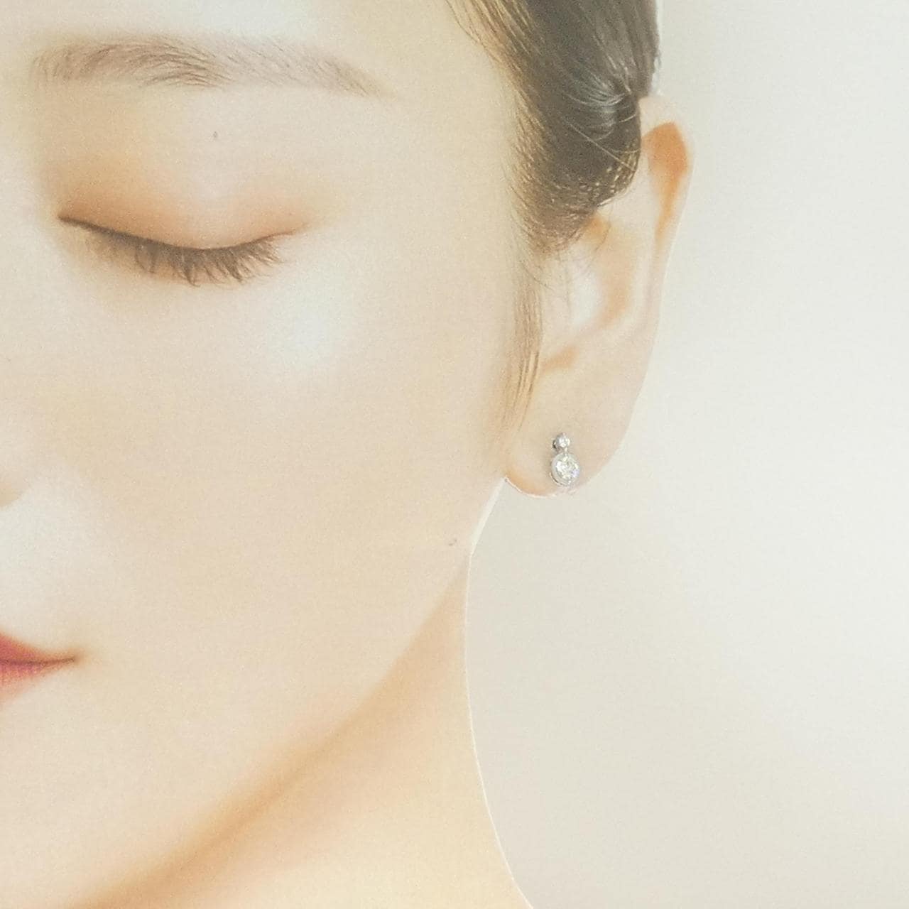 PT900 ダイヤモンド ピアス 0.464CT