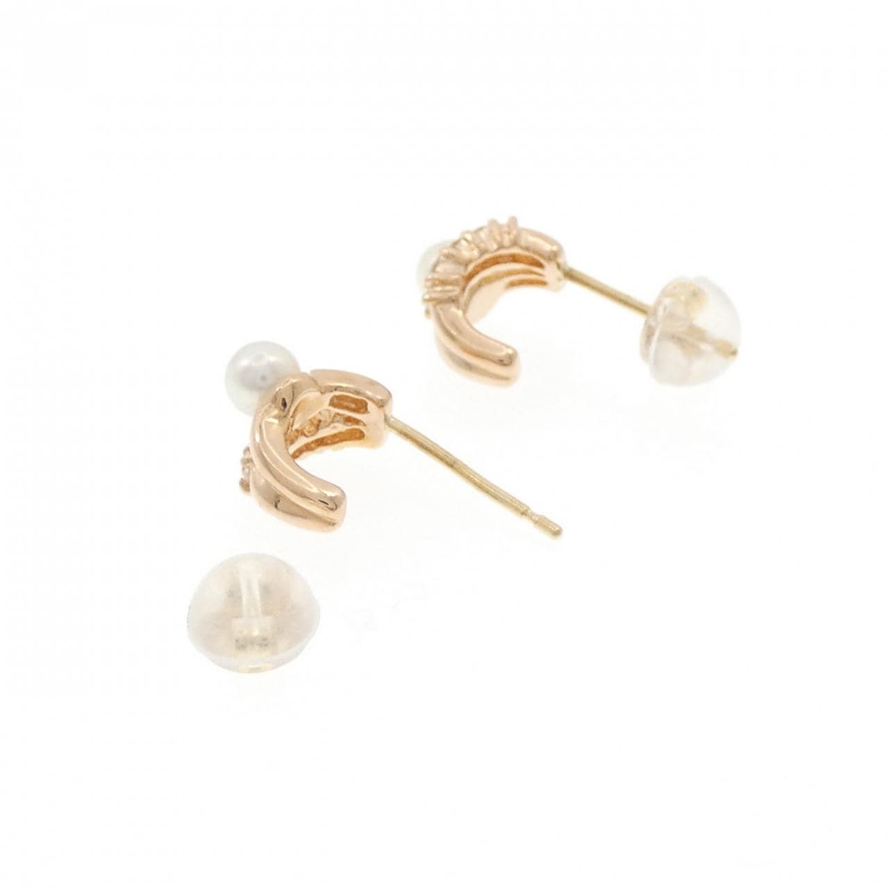 K18PG/K18YG アコヤパール ピアス 3.4mm