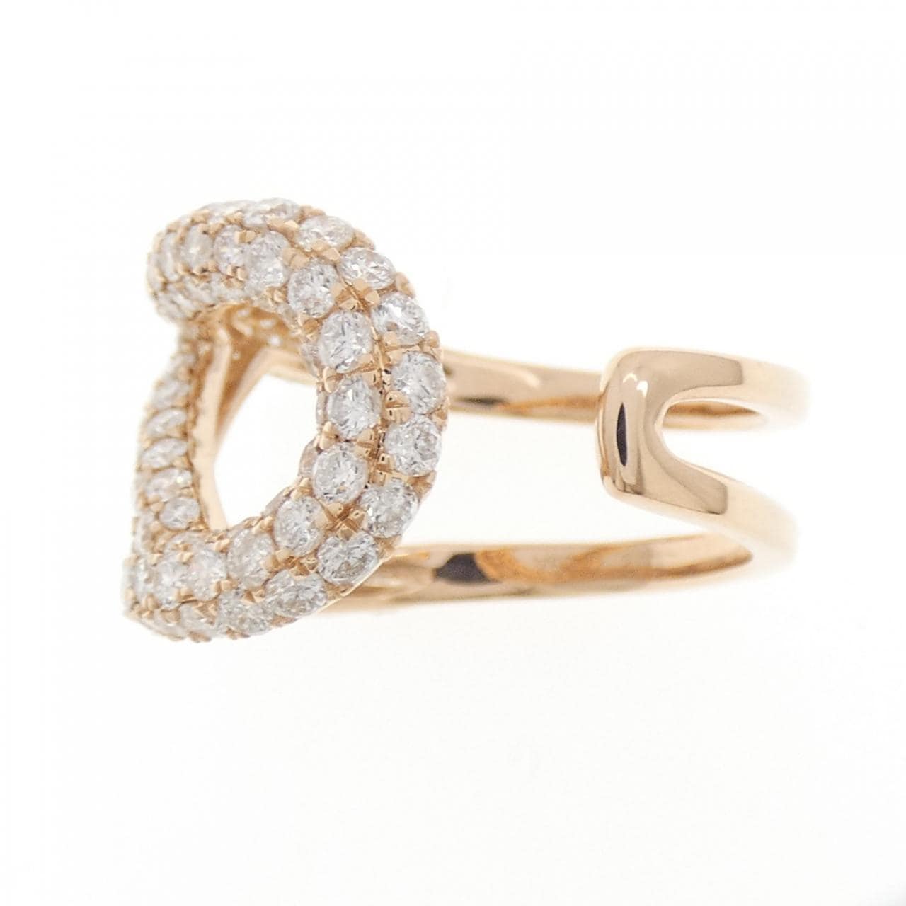 750PG パヴェ ダイヤモンド リング 2.00CT