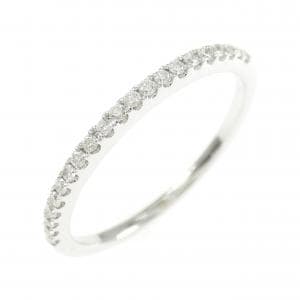 K18WG ハーフエタニティ ダイヤモンド リング