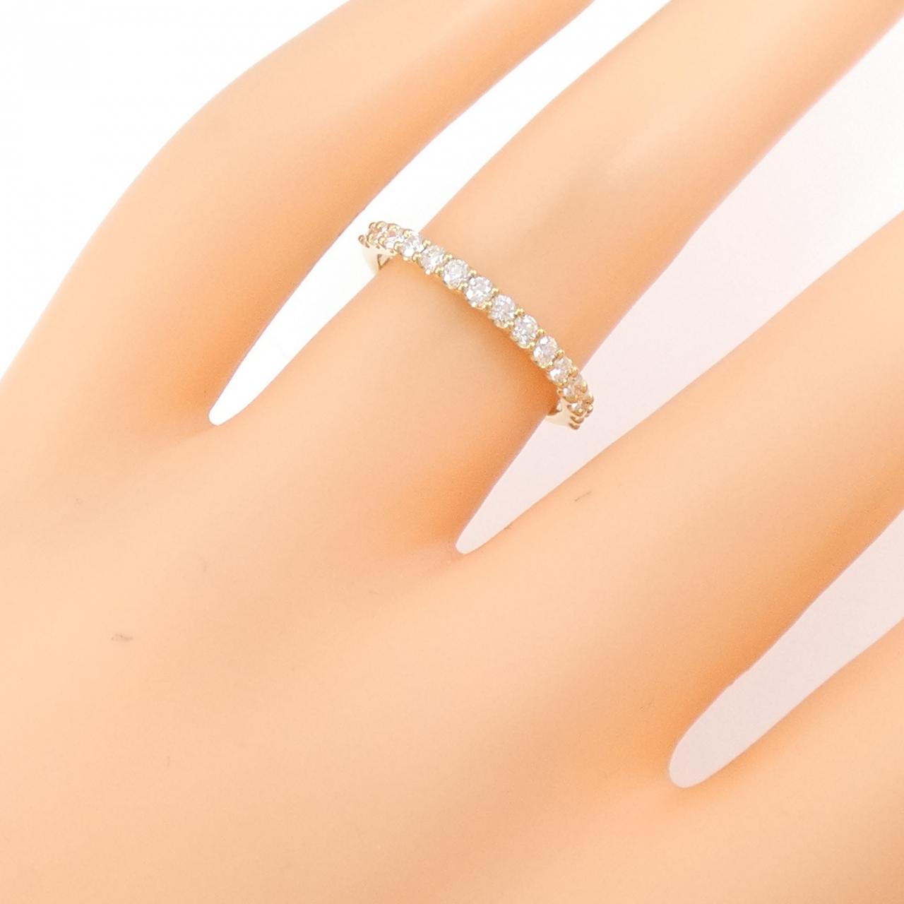[新品] K18YG 半永恒钻石戒指 0.301CT