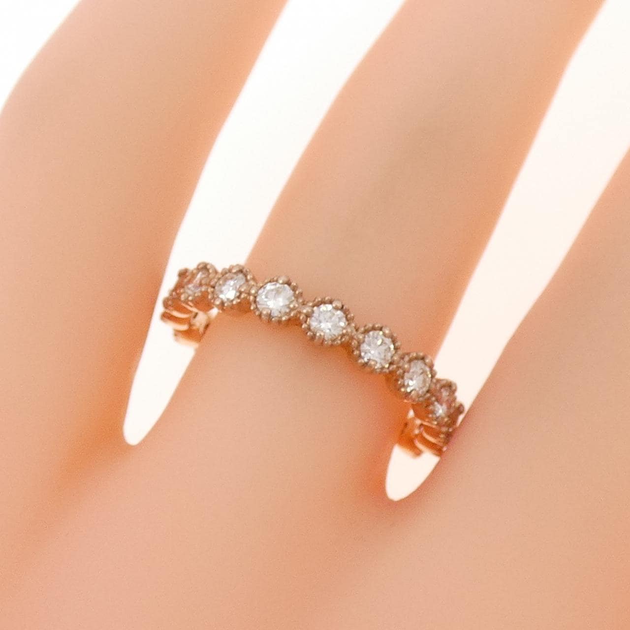 K18PG ダイヤモンド リング 0.65CT